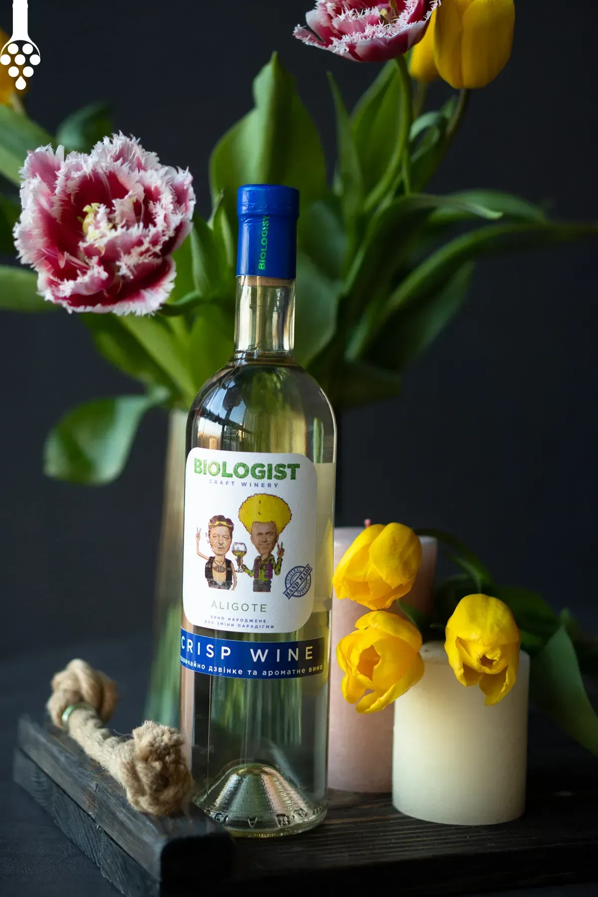 Вино Biologist Aligote Crisp, біле сухе